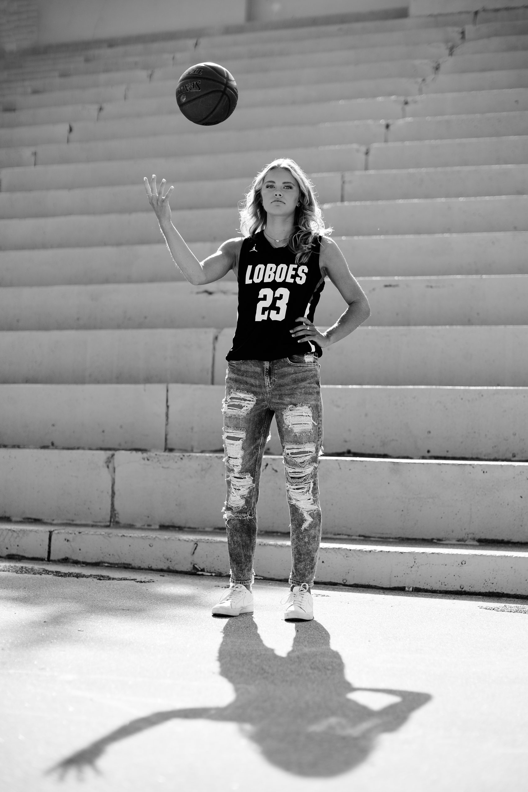 downtown Fargo basketball senior pictures