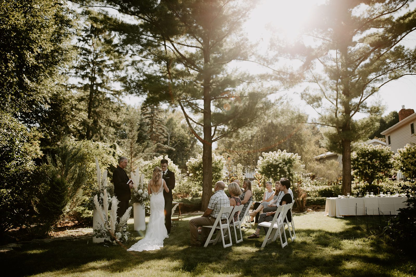 Intimate Backyard Wedding in Rochester, MN