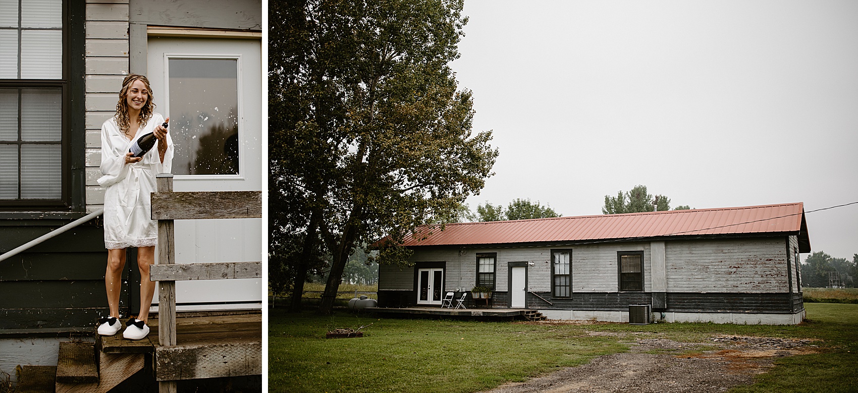 The bride and bridesmaids got ready in the Prairie Meadows Venue bridal suite