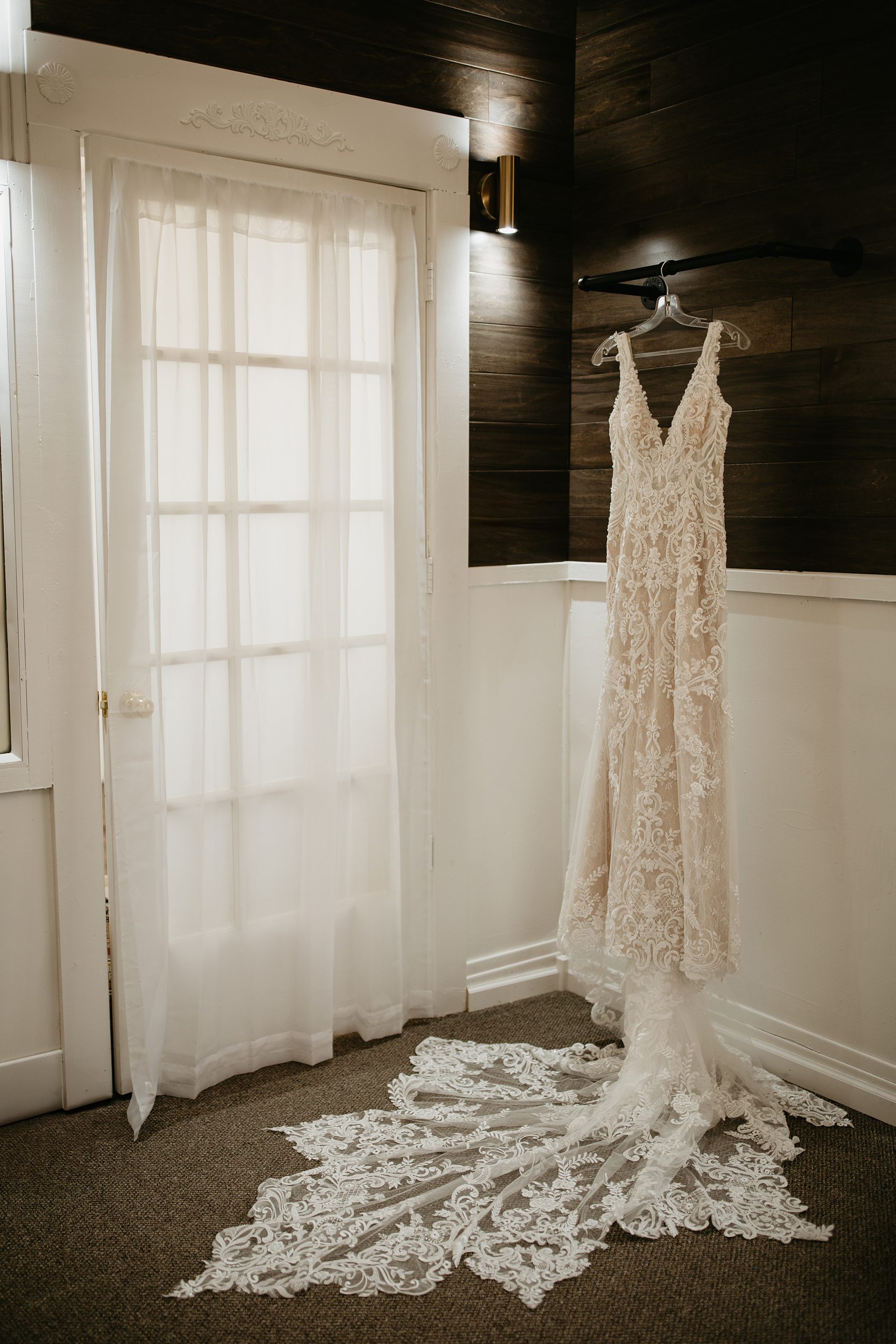 The bride and bridesmaids got ready in the Prairie Meadows Venue bridal suite