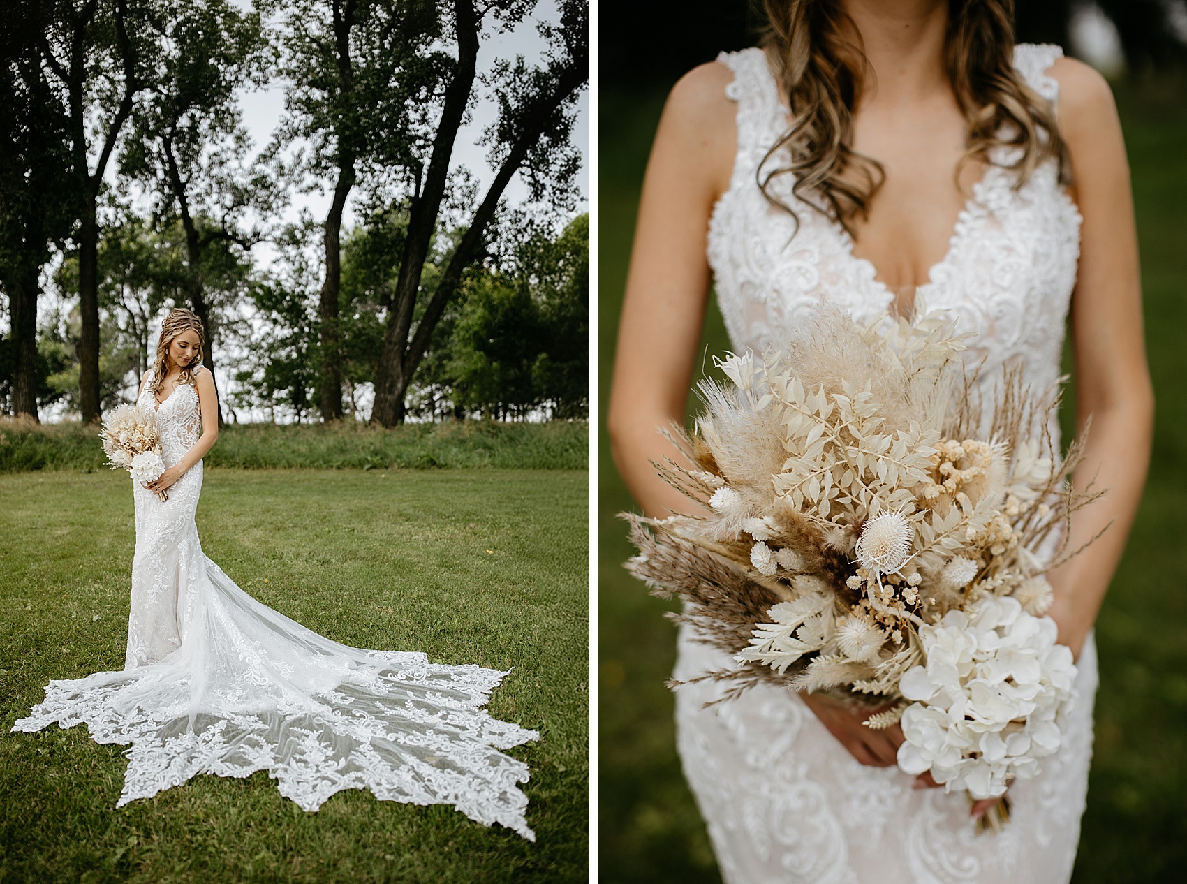 The bride was stunning in a gown from YDBN