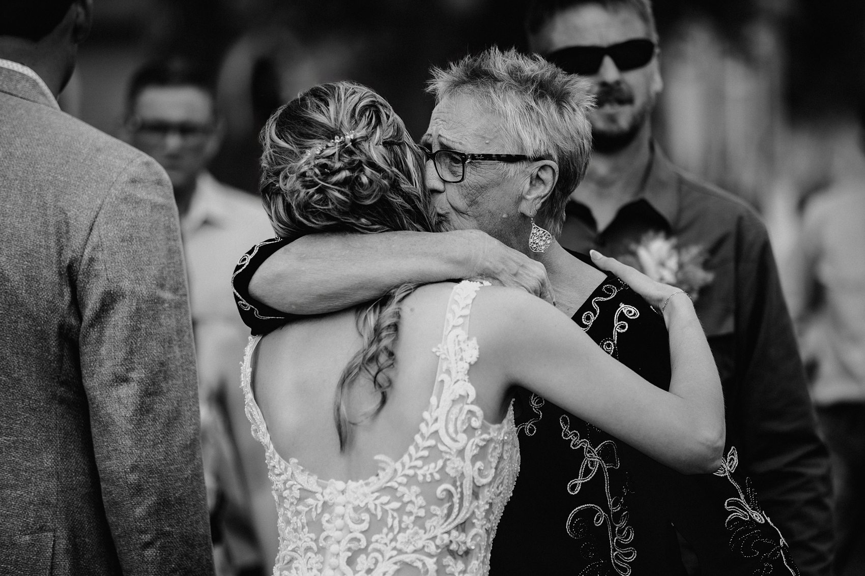 The wedding ceremony at Prairie Meadows Venue was beautiful.