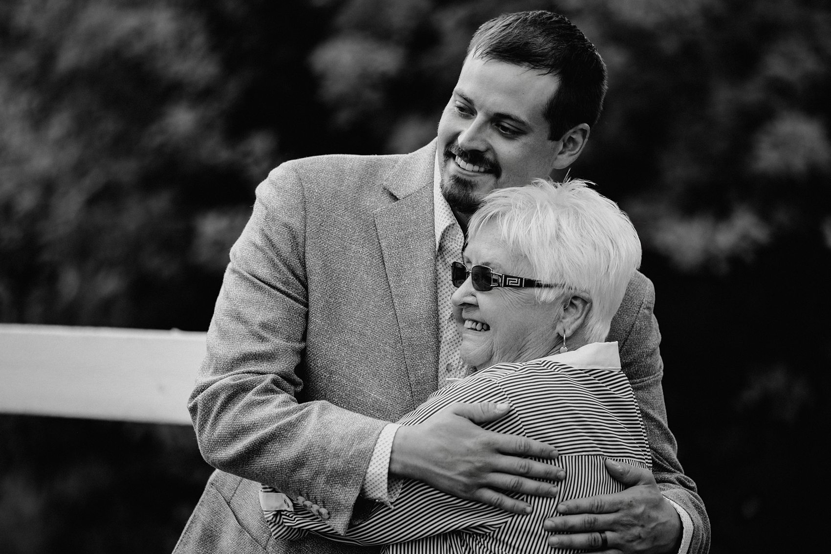 The wedding ceremony at Prairie Meadows Venue was beautiful.