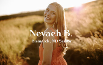 Bismarck Senior Photos at Golden Hour | Nevaeh Barth